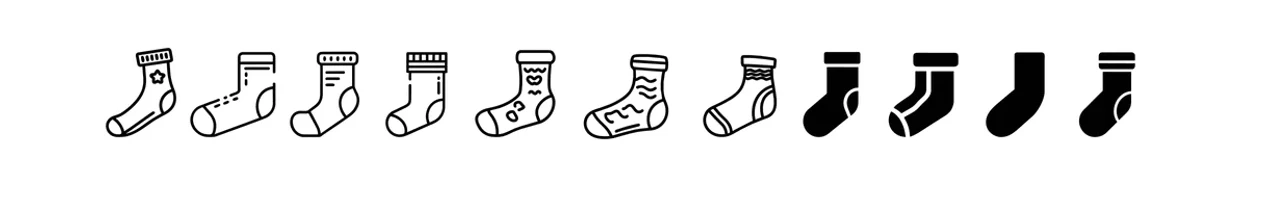 A Wide Variety of Socks A Wide Variety of Socks